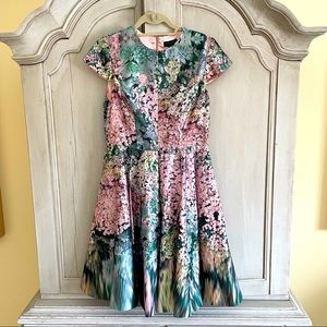 NWT - Ted Baker Floral Dress - Size 8 (Ted size 3)